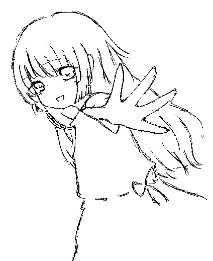 女の子　鉛筆画２
