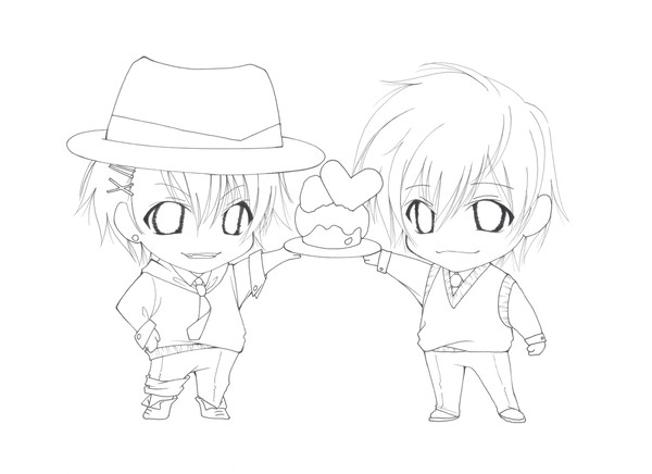 うたの☆プリンスさまっ♪　翔＆薫　下書き