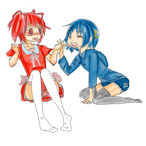 さやまど☆おててにチュー?じゃない、ガブリ!