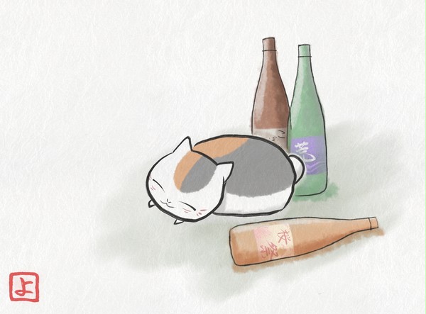 ニャンコ先生と宴のあと
