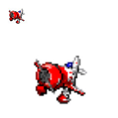 ドット絵９（飛行機）