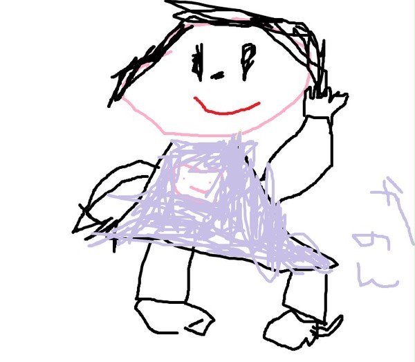 かのん自画像６才なり～