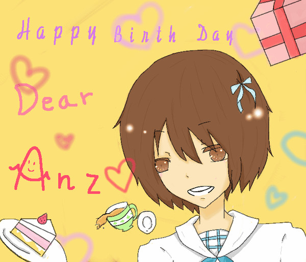 ハピバ絵　Dear 絵師　あんず樣