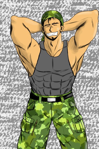 迷彩男