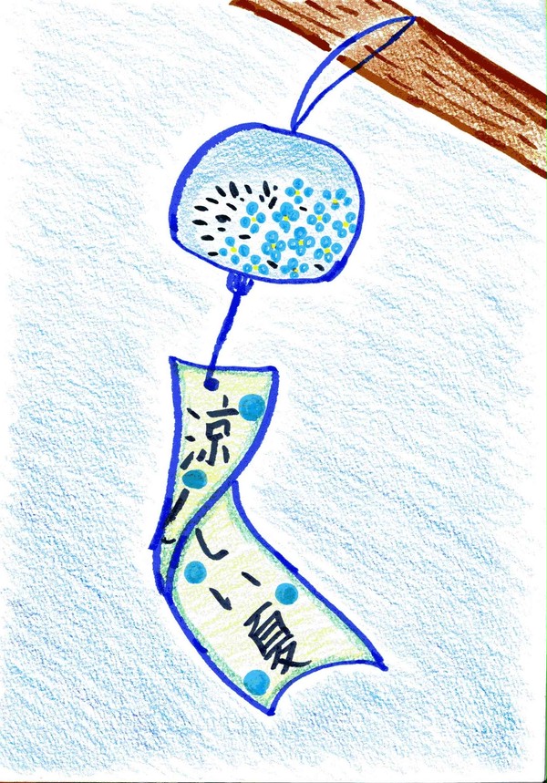 風に靡く風鈴