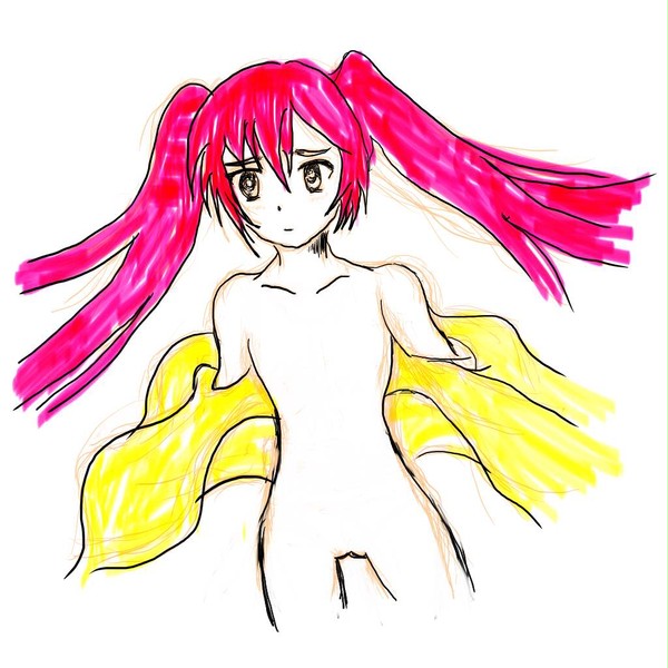 ペンタブで女の子５