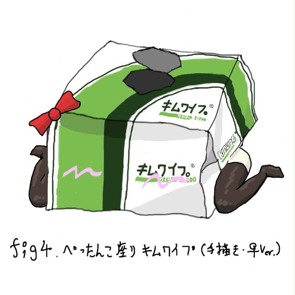 ぺったんこ座りキムワイプⅢ