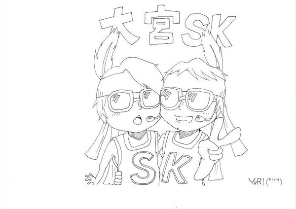 大宮SK ぬりえ