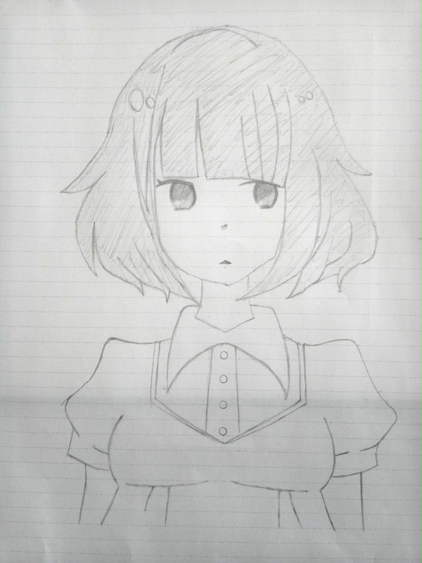 四畳半神話体系の黒髪の乙女の絵の模写