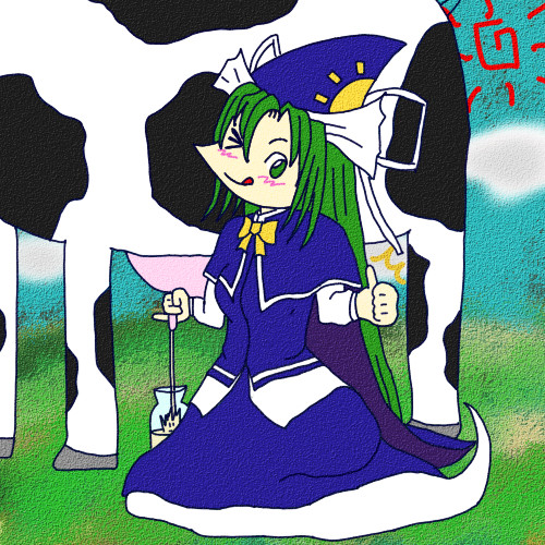 魅魔様の貴重な搾乳シーン
