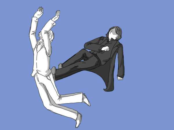 黒VS白