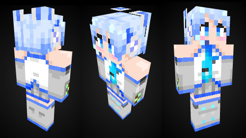 マインクラフト 雪ミク 2011のスキンイメージ