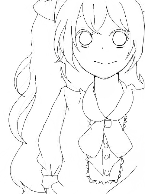 線画みく