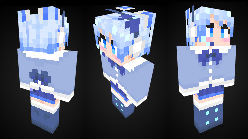 マインクラフト 雪ミク 2012のスキンイメージ