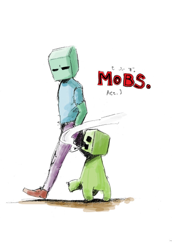 【漫画】MOBS~もぶず~Act.1【Minecraft】