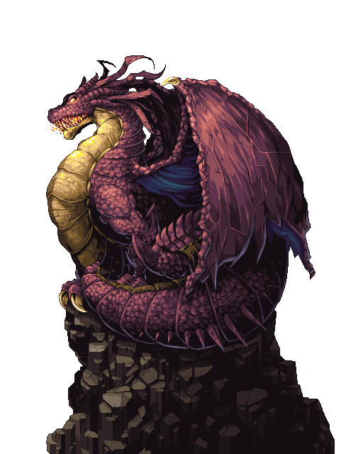Burgundy dragon