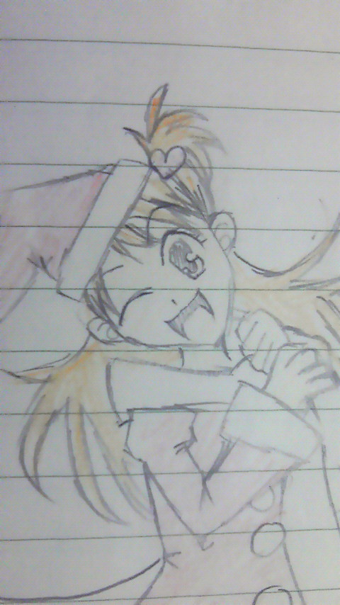 メグ　落書き　色付き