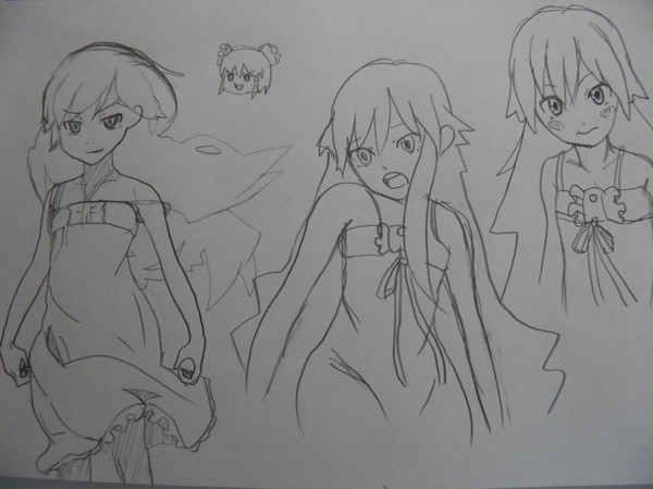 模写　落書き