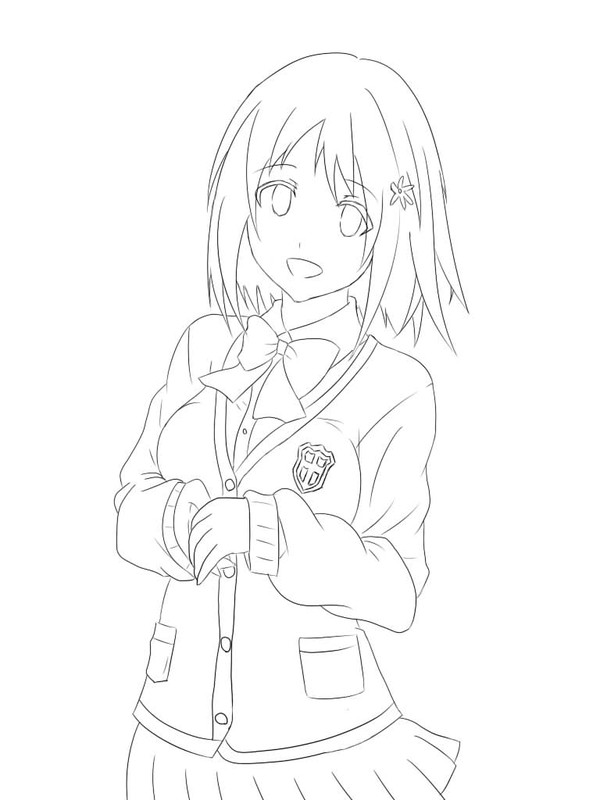 三村かな子の線画