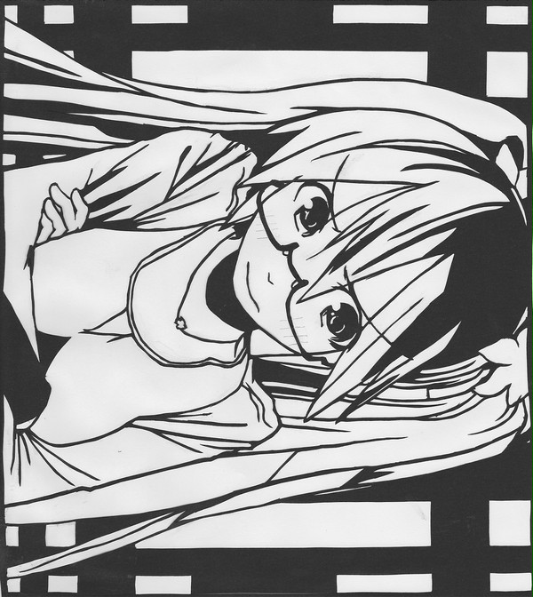 【初音ミク】 切り絵3