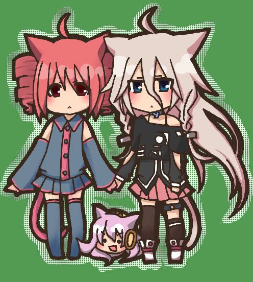 テトさんとIAさんがにゃんにゃん