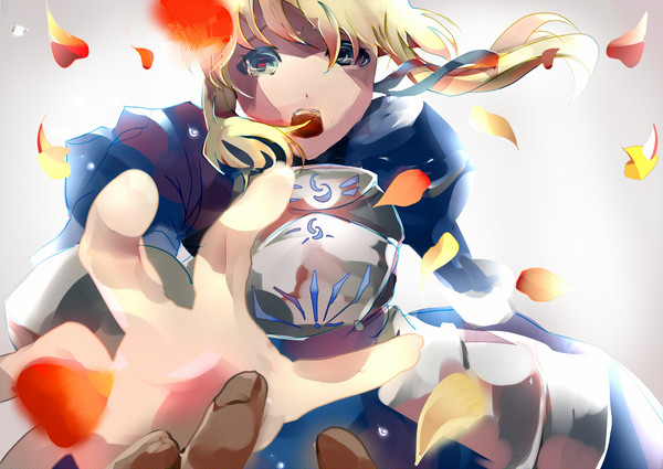 二槍の薔薇が散る