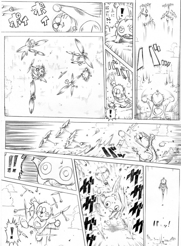 【漫画】ただ戦闘するだけの漫画3　4ページ