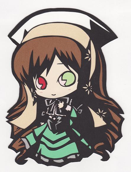 切り絵@翠星石