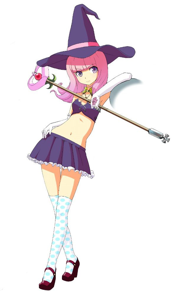 魔女・パッツン・ピンク髪