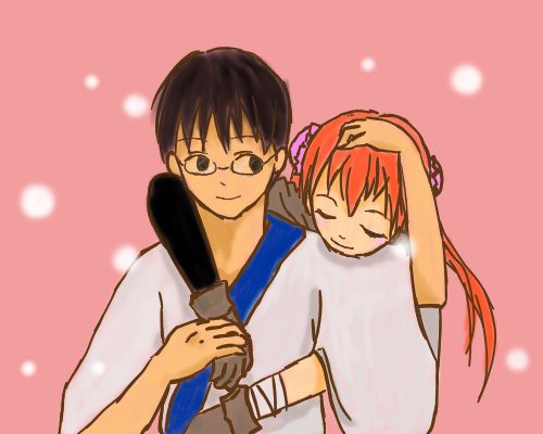 「新八ぃ～、腹減ったアル」