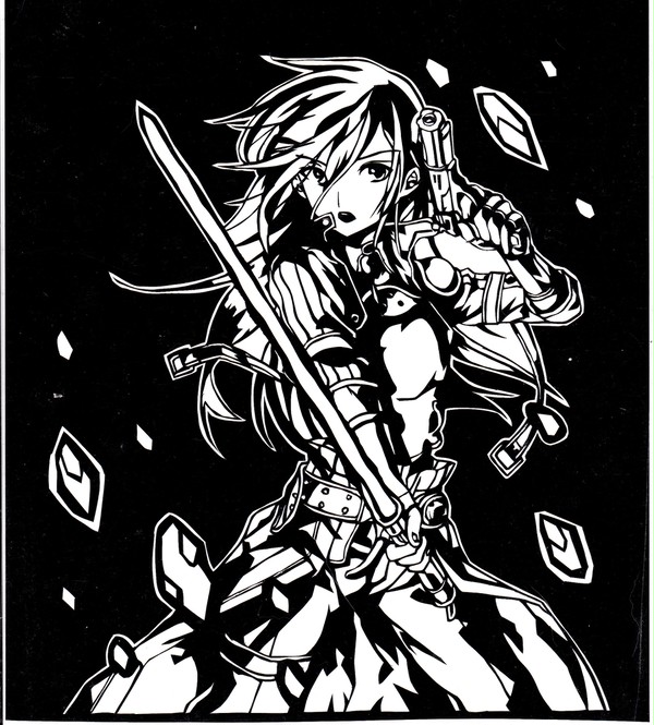 [切り絵]ＧＧＯのキリトさん