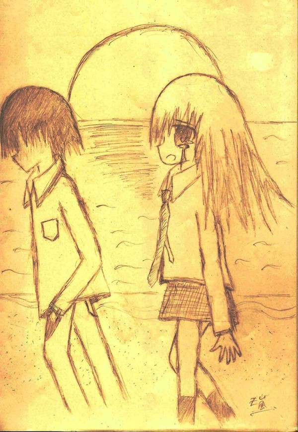 兩人的日落