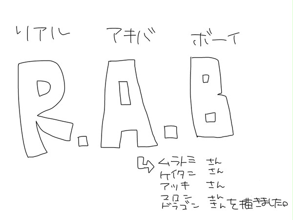 Ｒ.Ａ.Ｂの５人