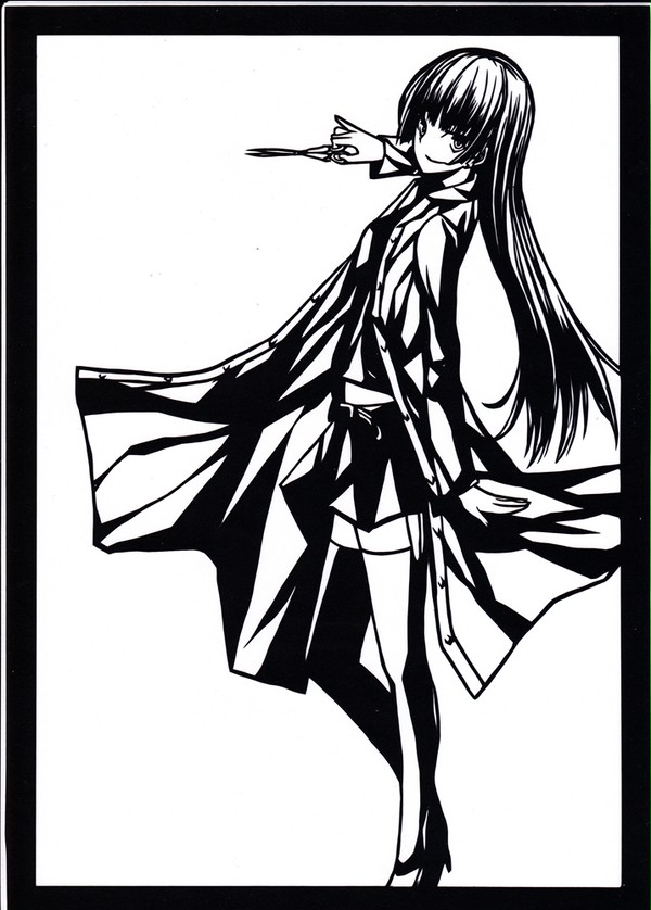 【切り絵】　夏野霧姫