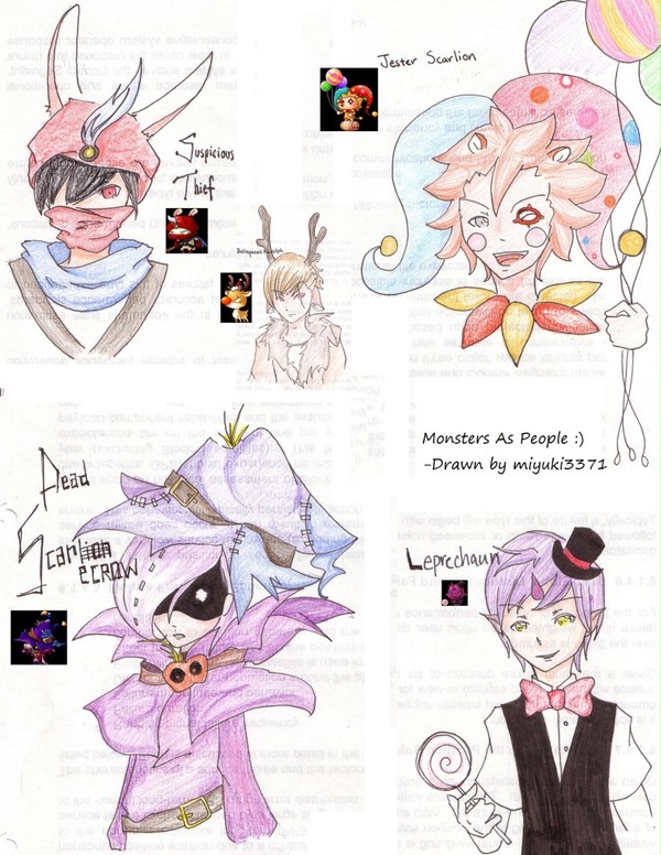 メイプルモンスター擬人化