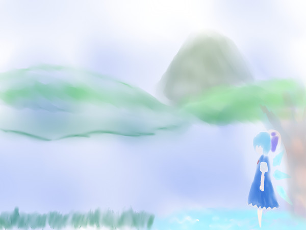 湖のほとりで・・・