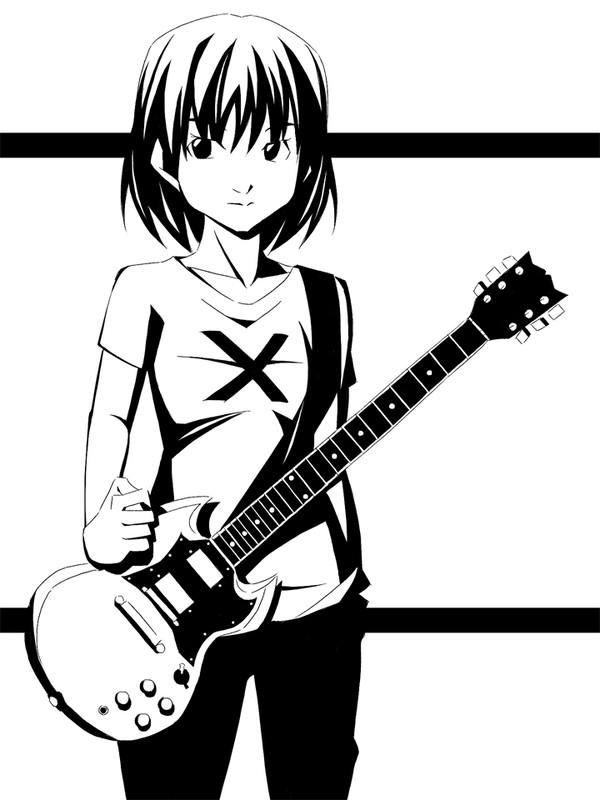 ソリッドギターガール