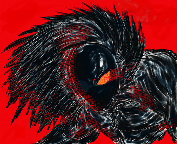 だいぶ前に描いたブラックハート