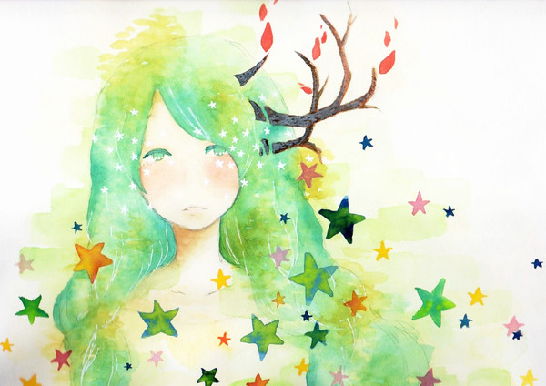 星と森と女の子