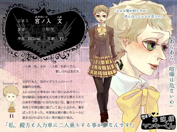 【PKOY】宮ノ入 文【キャラシ】