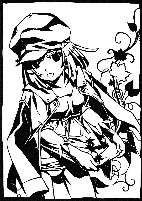 【切り絵】 千石撫子 「化物語」より