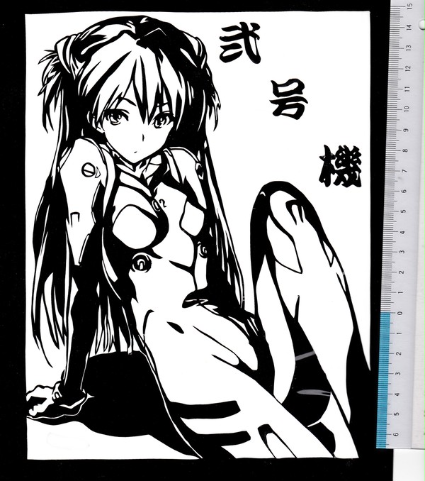 [切り絵]惣流・アスカ・ラングレー　その弐