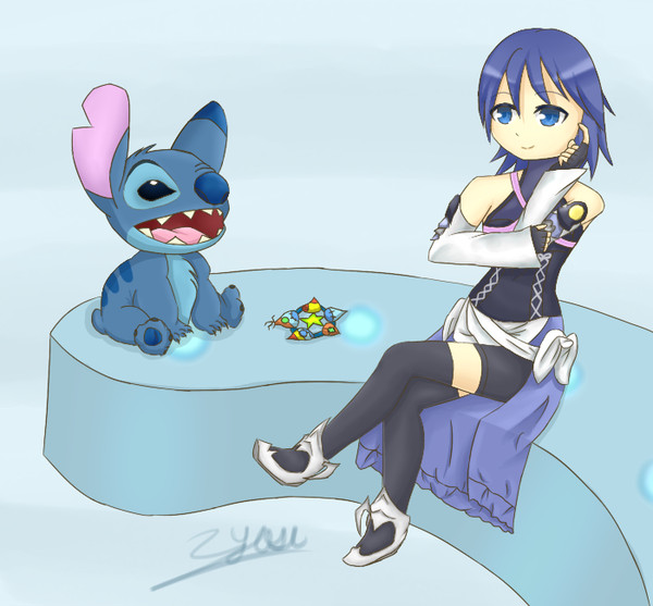 Aqua & Stitch