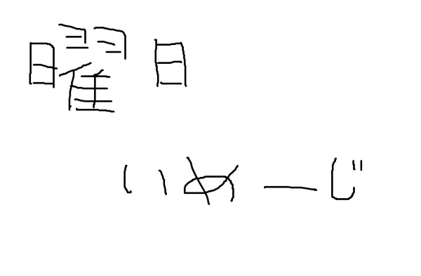 勝手に描いた曜日イメージ画