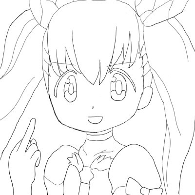 陽蜂下描き