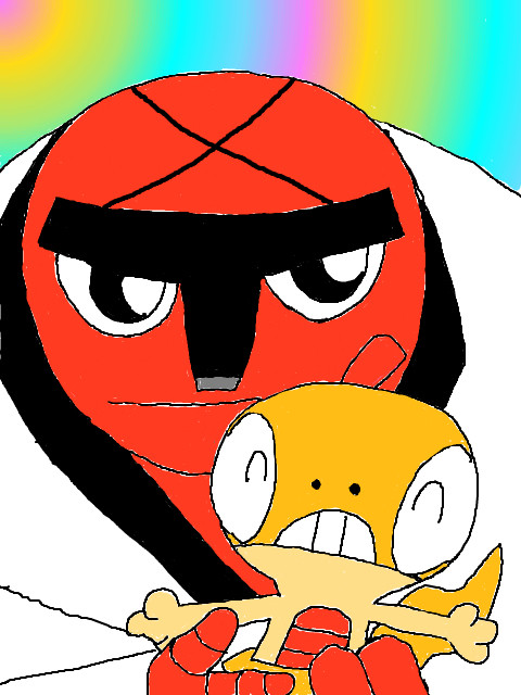 ナゲキさんとズルッグちゃん