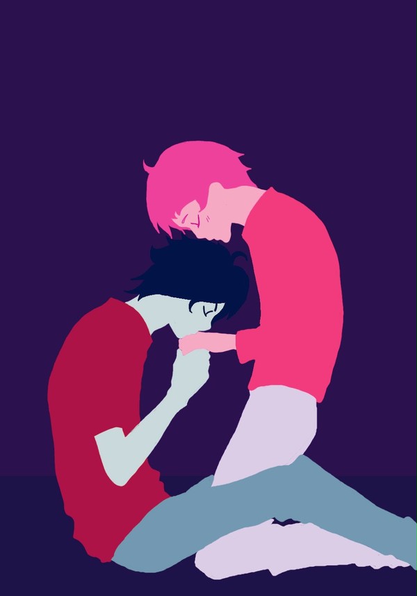 Marshall Lee and Prince Gumball