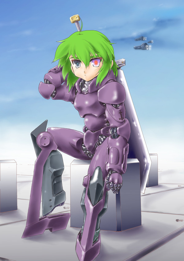 メカ騎士娘着色版