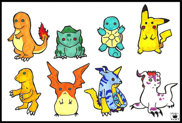 Pokemon and Digimon