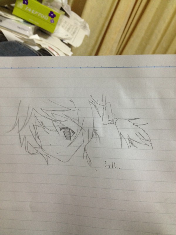 シャル　アニメイトの物を模写してみました。